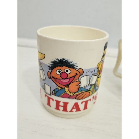Vintage Sesame Street Cup with Handle Yum That's Good Made In USA Jim Henson - Picture 5 of 15